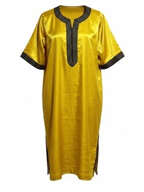 Gold vintage bohemian tunic caftan